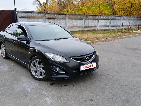 2010 Mazda 6 II (GH) Рестайлинг, чёрный - вид 9