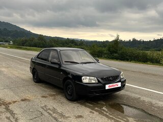 2007 Hyundai Accent ТагАЗ II, чёрный, 319999 рублей, вид 3