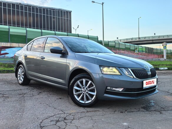 2019 Skoda Octavia III (A7) Рестайлинг, серый - вид 3