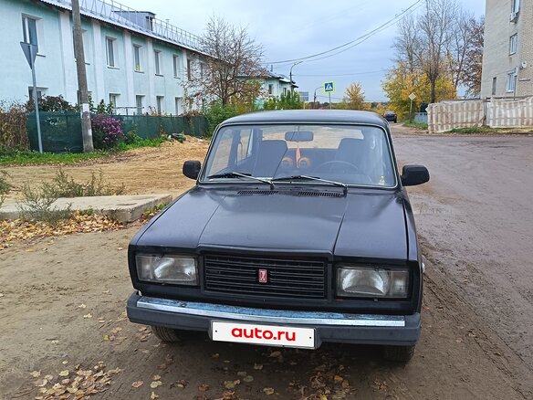 1997 Lada (ВАЗ) 2107, чёрный, 80000 рублей