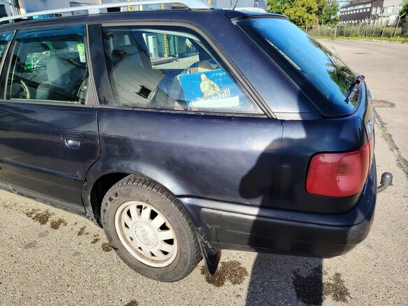 1992 Audi 100 IV (C4), чёрный, 420000 рублей - вид 10