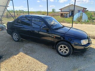 2011 Hyundai Accent ТагАЗ II, чёрный, 380000 рублей, вид 2