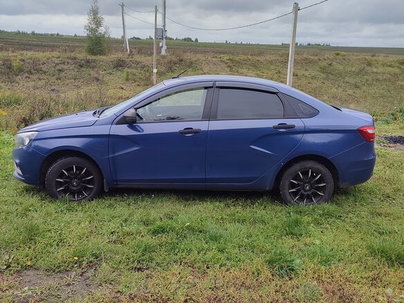 2017 Lada (ВАЗ) Vesta I, синий, 715000 рублей - вид 8