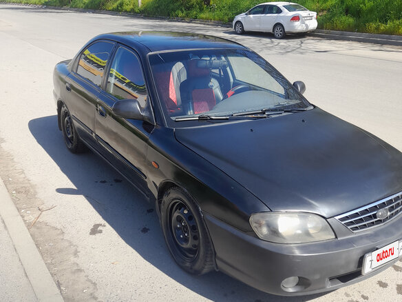 2008 Kia Spectra I Рестайлинг 2, чёрный - вид 4
