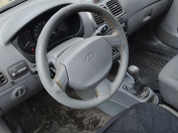 2006 Hyundai Accent ТагАЗ II, бежевый, 290000 рублей - вид 5