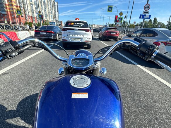 2007 Yamaha XVS1300, синий, 600000 рублей - вид 7