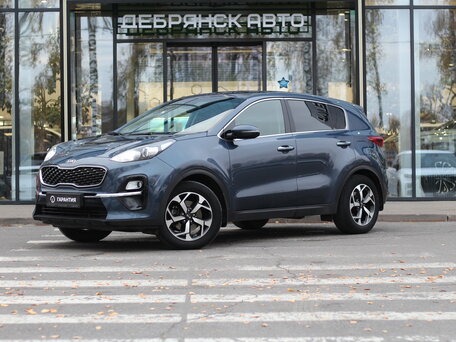 2019 Kia Sportage IV Рестайлинг, синий, 1895000 рублей, вид 1