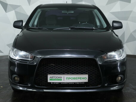 2012 Mitsubishi Lancer X Рестайлинг, чёрный, 739000 рублей, вид 2