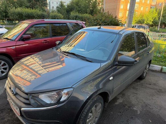 2019 Lada (ВАЗ) Granta I Рестайлинг, серый, 525000 рублей - вид 1