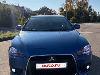 2012 Mitsubishi Lancer X Рестайлинг, синий, 630000 рублей, вид 2