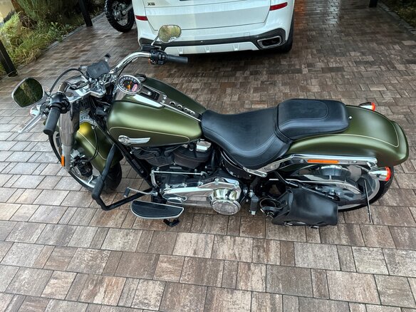 2022 Harley-Davidson Fat Boy, зелёный, 2300000 рублей - вид 2