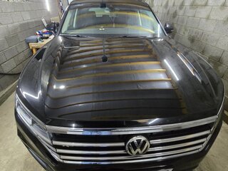 2019 Volkswagen Touareg III, чёрный, 4350000 рублей, вид 3