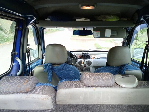 2002 Renault Kangoo I, синий, 160000 рублей - вид 9