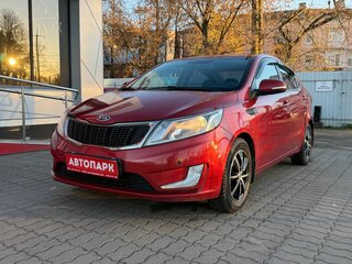 2012 Kia Rio 4-speed III, красный, 929000 рублей, вид 4