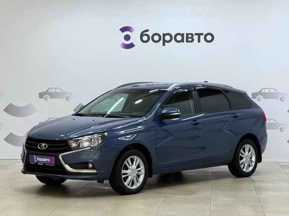 2017 Lada (ВАЗ) Vesta SW I, синий, 895000 рублей