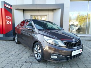 2016 Kia Rio III Рестайлинг, коричневый, 1142907 рублей, вид 5