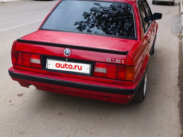 1989 BMW 3 серии 316i II (E30), красный, 270000 рублей - вид 4
