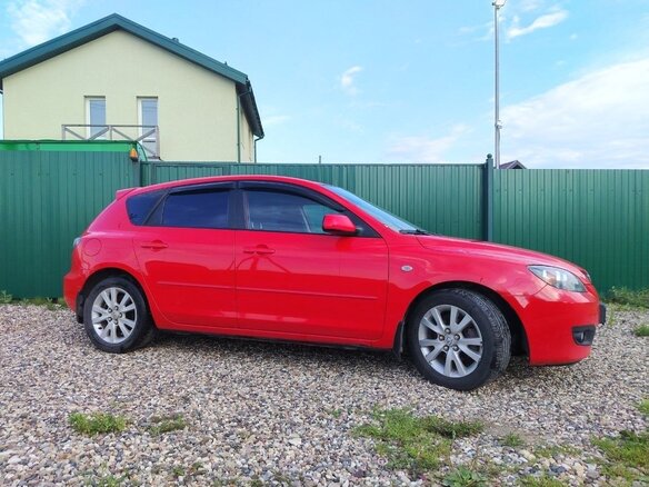2007 Mazda 3 I (BK) Рестайлинг, красный, 550000 рублей - вид 4