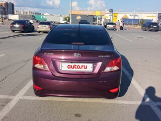 2013 Hyundai Solaris I, фиолетовый, 840000 рублей, вид 3