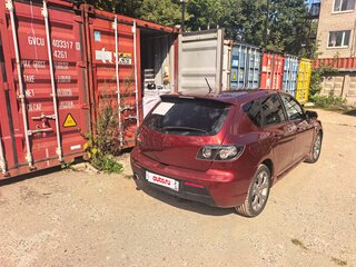 2008 Mazda 3 I (BK) Рестайлинг, красный, 410000 рублей, вид 3