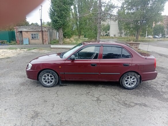 2008 Hyundai Accent ТагАЗ II, красный - вид 4