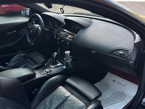 2008 BMW 6 серии 650i II (E63/E64) Рестайлинг, чёрный, 1170000 рублей - вид 9