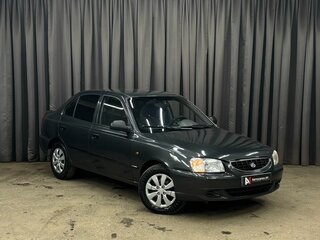 2008 Hyundai Accent ТагАЗ II, чёрный, 274888 рублей, вид 2