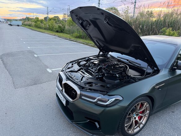 2022 BMW M5 CS VI (F90) Рестайлинг, зелёный - вид 11