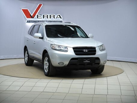 2008 Hyundai Santa Fe II, серебристый, 610000 рублей, вид 3