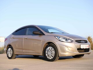 2011 Hyundai Solaris I, бежевый, 567573 рублей, вид 3