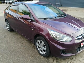 2011 Hyundai Solaris I, фиолетовый, 650000 рублей, вид 4