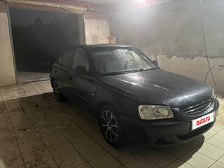 2008 Hyundai Accent ТагАЗ II, чёрный, 295000 рублей, вид 3