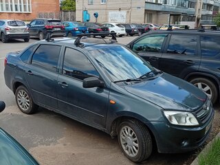 2014 Lada (ВАЗ) Granta I, серебристый, 370000 рублей, вид 3
