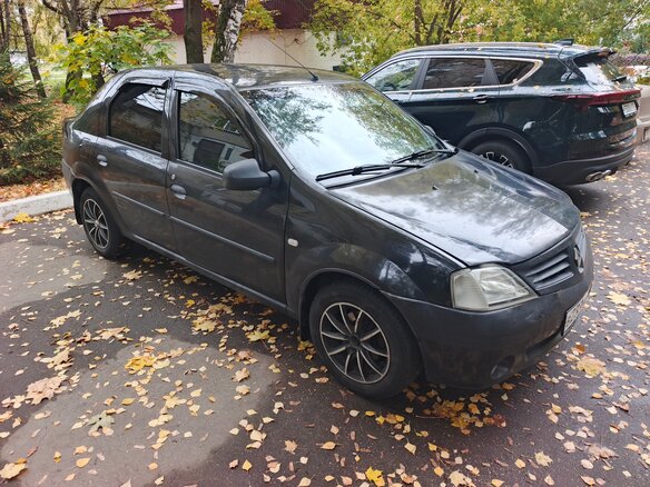 2009 Renault Logan I, чёрный - вид 1