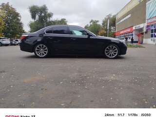 2007 BMW 5 серии 530i V (E60/E61) Рестайлинг, чёрный, 1500000 рублей, вид 4
