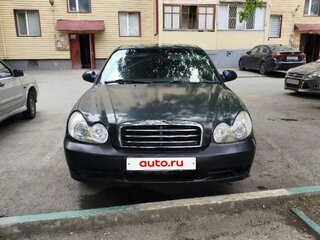 2006 Hyundai Sonata ТагАЗ IV (EF) Рестайлинг, синий, 250000 рублей, вид 3