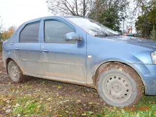 2011 Renault Logan I Рестайлинг, синий, 230000 рублей, вид 5