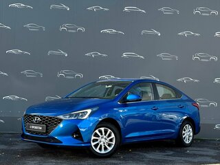 2021 Hyundai Solaris II Рестайлинг, синий, 1698800 рублей, вид 1