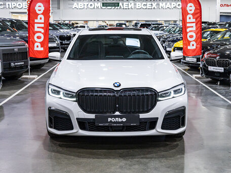 2021 BMW 7 серии 730d xDrive VI (G11/G12) Рестайлинг, белый, 5879700 рублей, вид 3