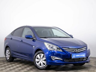 2016 Hyundai Solaris I Рестайлинг, синий, 1199000 рублей, вид 1