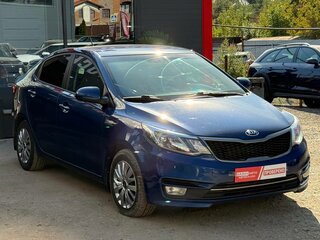 2016 Kia Rio III Рестайлинг, синий, 930000 рублей, вид 2