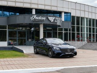2018 Mercedes-Benz S-Класс 560 4MATIC VI (W222, C217) Рестайлинг, синий, 8700000 рублей, вид 3