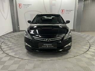 2014 Hyundai Solaris I Рестайлинг, чёрный, 835000 рублей, вид 2