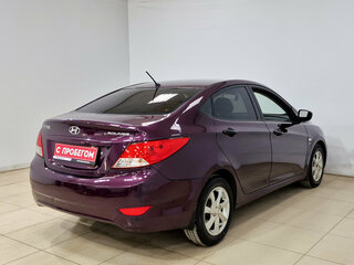 2012 Hyundai Solaris I, фиолетовый, 645000 рублей, вид 4