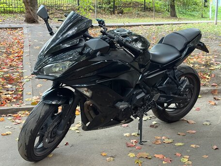 2017 Kawasaki ER-6F (Ninja 650R), чёрный, 580000 рублей, вид 2