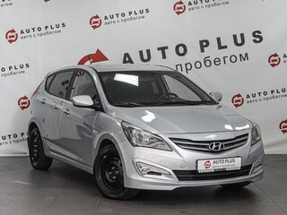2014 Hyundai Solaris I Рестайлинг, серебристый, 869000 рублей, вид 1