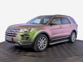 2018 Ford Explorer V Рестайлинг 2, фиолетовый, 3100000 рублей, вид 1
