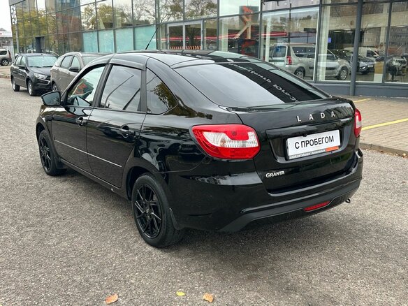 2022 Lada (ВАЗ) Granta I Рестайлинг, чёрный, 599000 рублей - вид 6