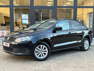 2013 Volkswagen Polo V, чёрный, 925000 рублей, вид 1