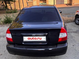 2008 Hyundai Accent ТагАЗ II, чёрный, 410000 рублей, вид 1